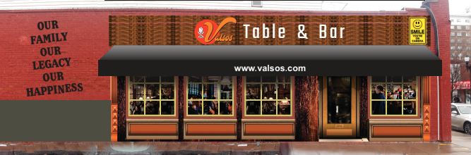 concept image showing valsos table and bar facade
